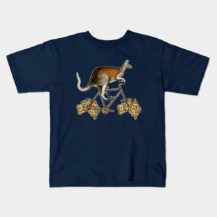 Australian Kangaroo Biker Kids T-Shirt